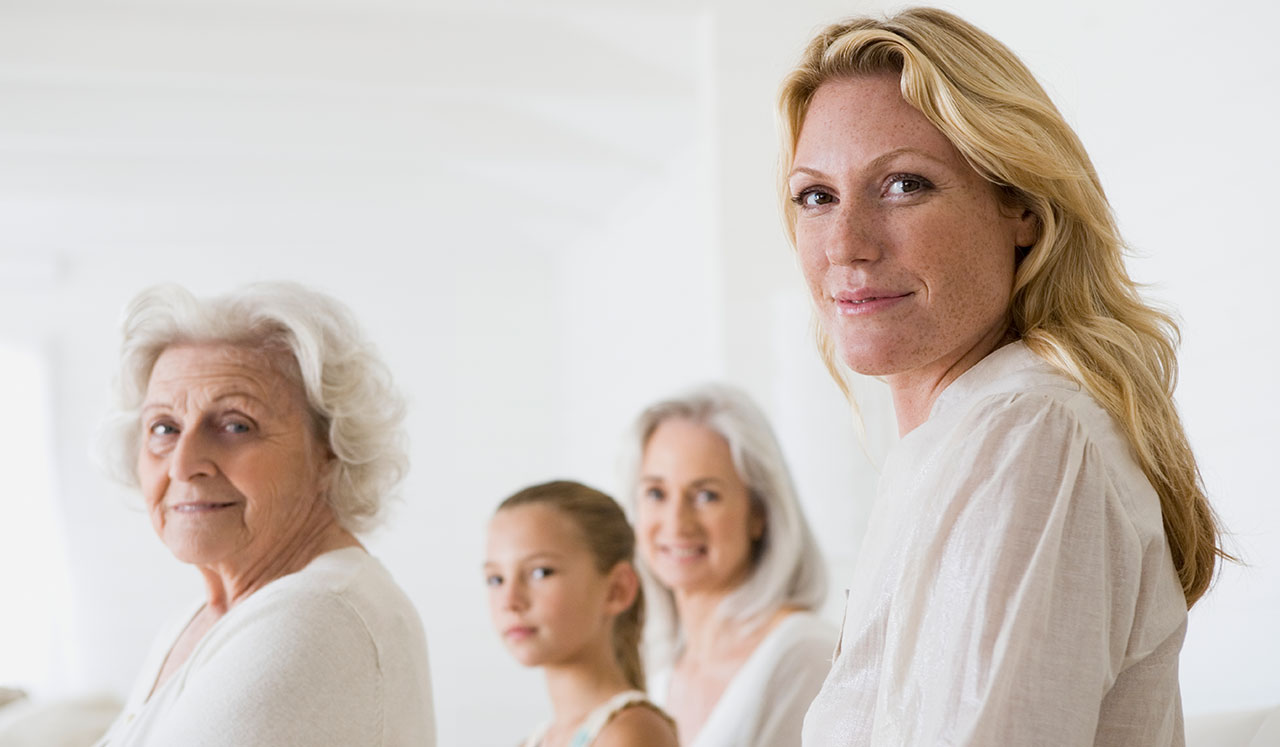 A portrait of women of differing ages