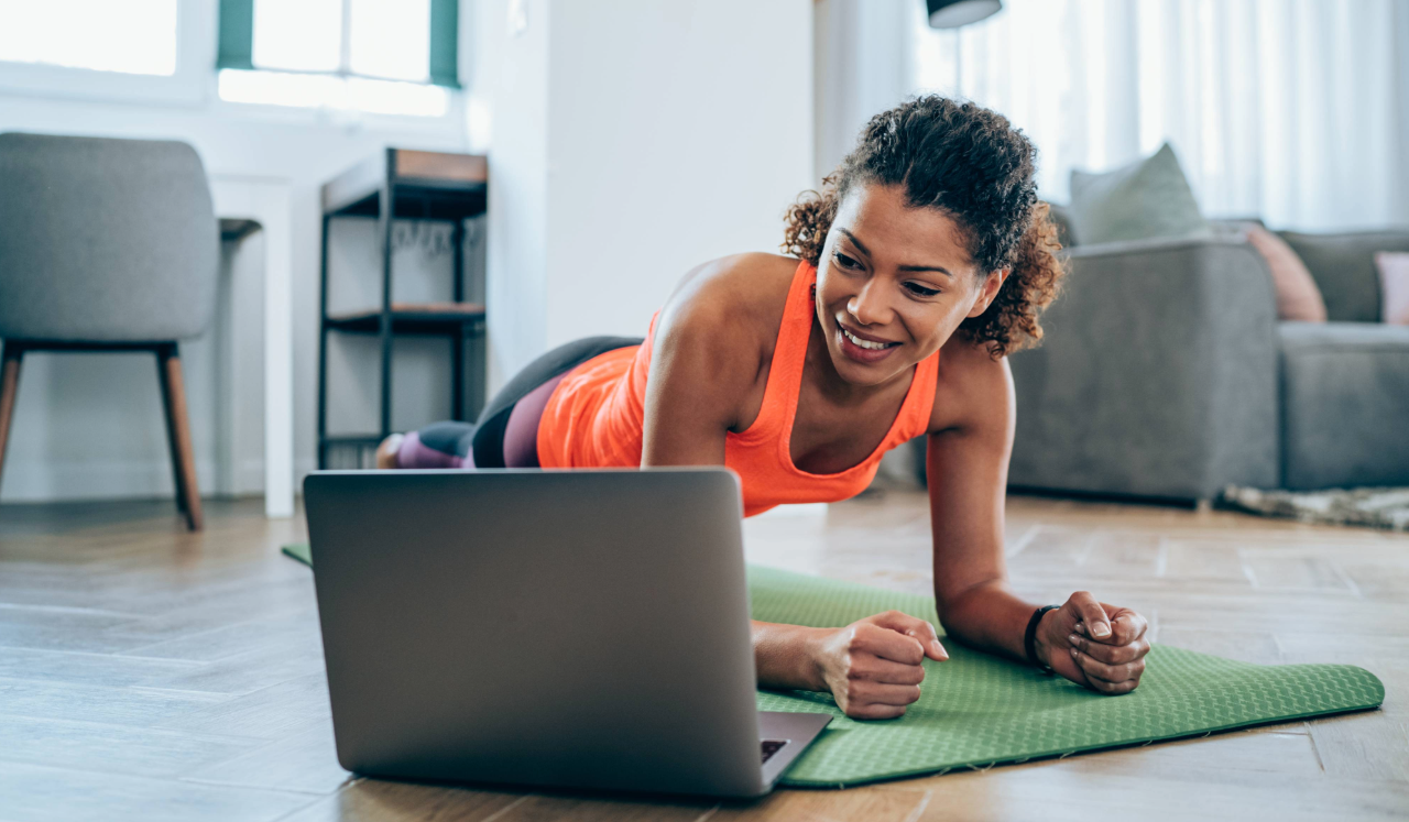 Woman exercising