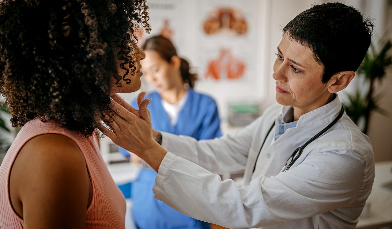 Doctor checking patient