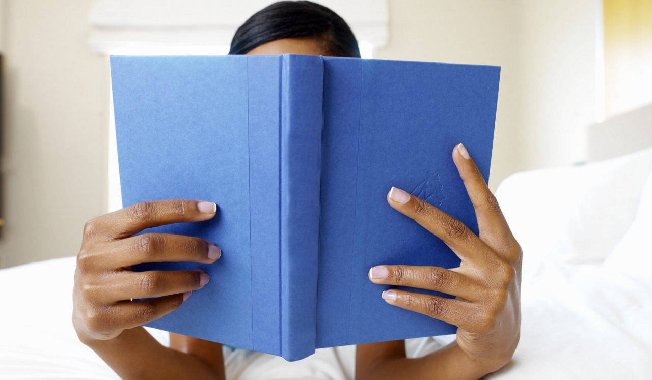 Person reading book