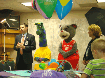 NICU with mascots