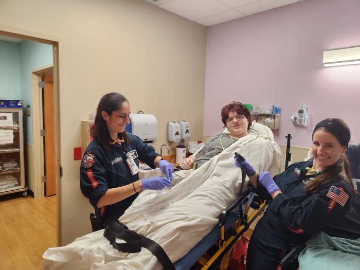 patient izzy in emergency room