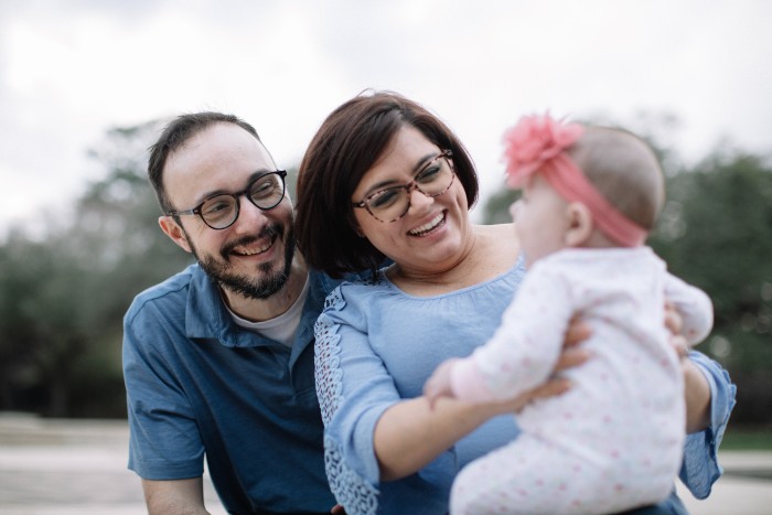 patient Christopher Borck with family