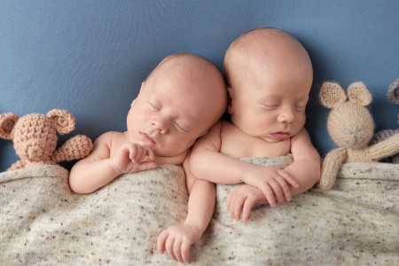 Twins sleeping