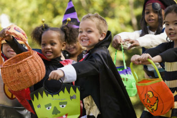 Kids trick or treating