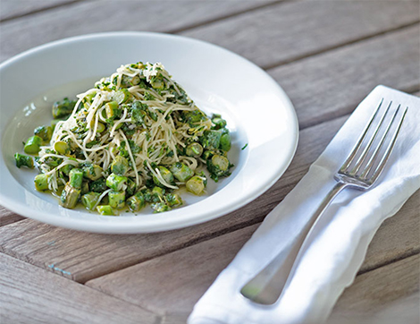 A bowl of capellini