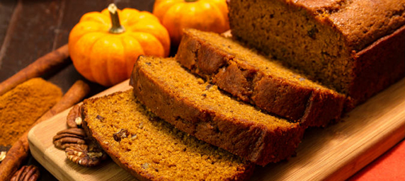 Pecan Topped Pumpkin Bread