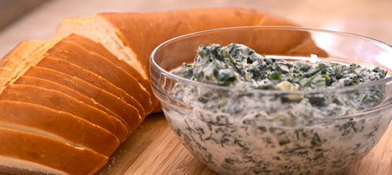 A simple heart healthy spinach dip