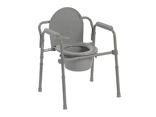 Folding Steel Commode