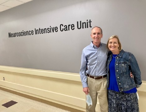 patients in front of neuroscience intensive care unit 