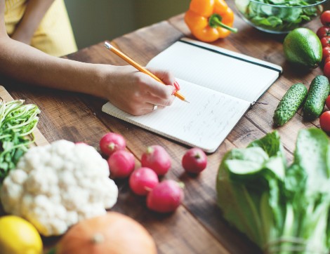 Diary of food being kept in kitchen