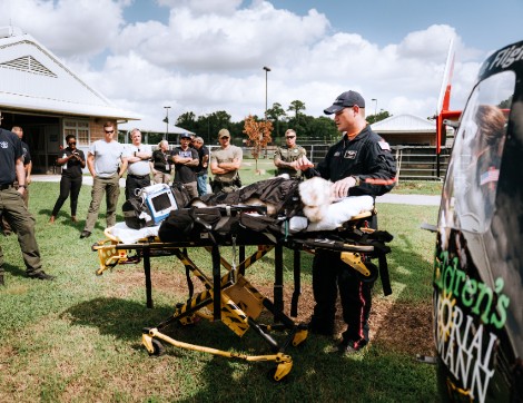 Life Flight demos K9 program