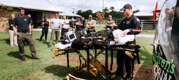 Life Flight demos K9 program