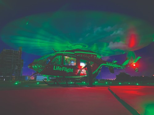 Life Flight at night