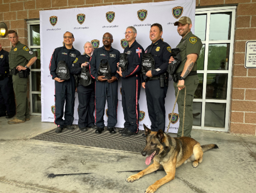 Law enforcement team completes Life Flight training.