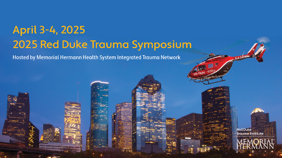 Official graphic of the 2024 Red Duke Trauma Symposium